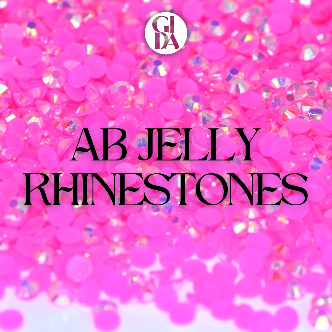Rose Gold Jelly AB Resin Round Flat Back Rhinestones – The Glittery Pig, LLC