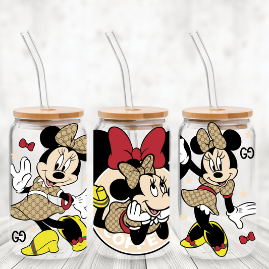 UV DTF -  Minnie Luxury Libbey 16 oz cup Wrap