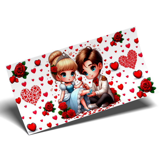 Cup Wrap Sticker UV DTF -  Cenicienta inlove