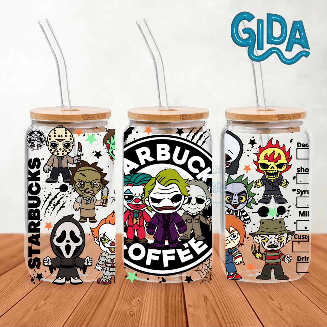 UV DTF - Bad boys Halloween cup Wrap