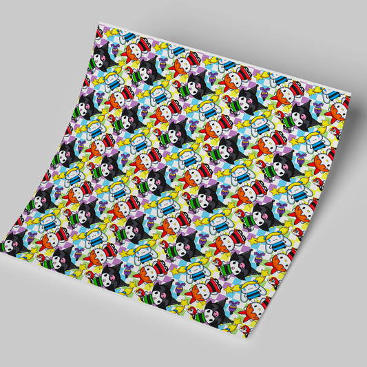 12x12 inches Patterned Vinyl - HK Powerful Theme