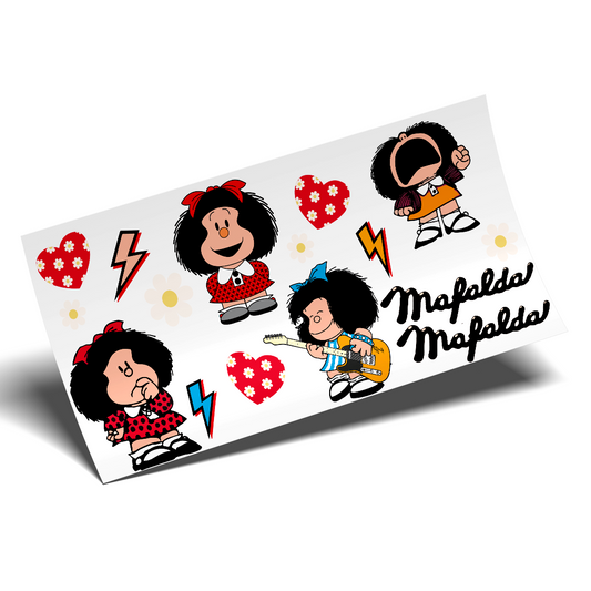 Cup Wrap Sticker UV DTF -  Mafalda