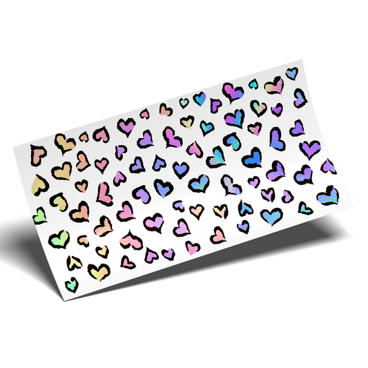 Cup Wrap Sticker  - UV DTF Rainbow animal print