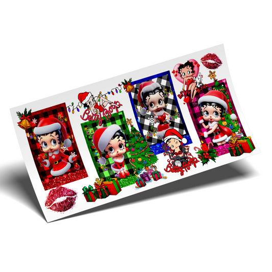 Cup Wrap Sticker  - UV DTF Betty Love Christmas