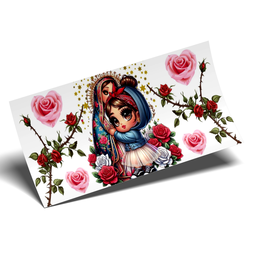 Cup Wrap Sticker UV DTF - Virgencita