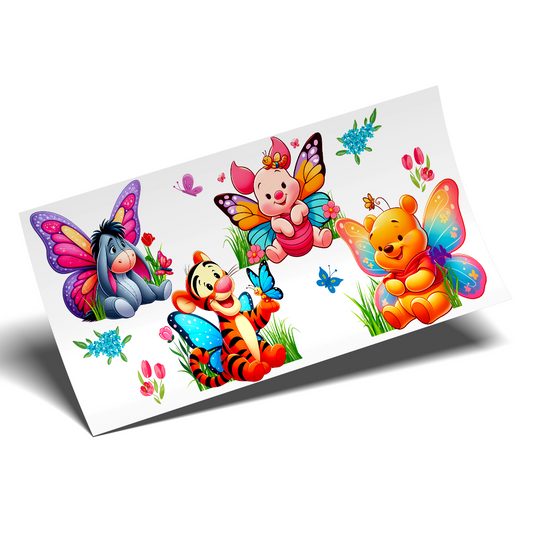 Cup Wrap Sticker  - UV DTF Winnie Ada Butterflies