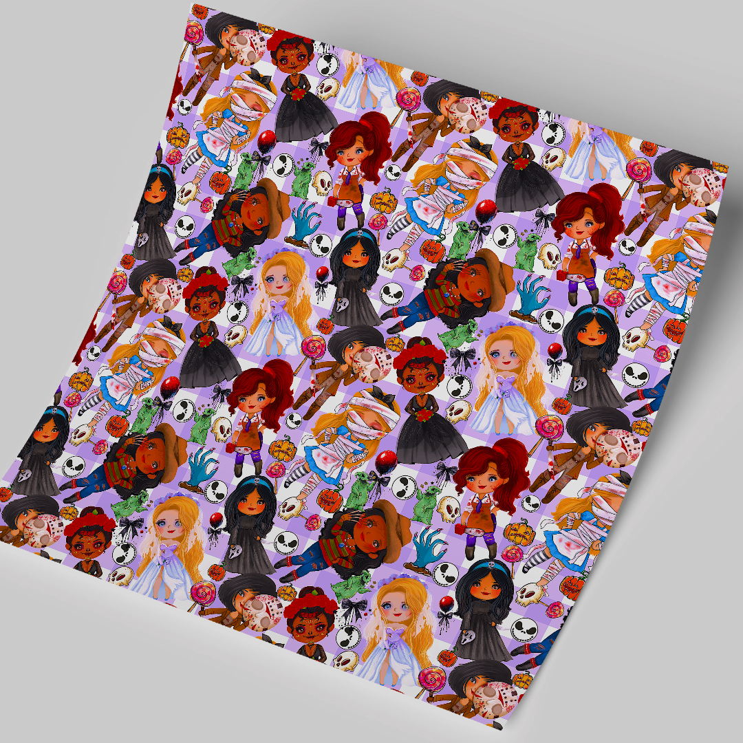 12x12 inches Chuky Girls Patterned Vinyl