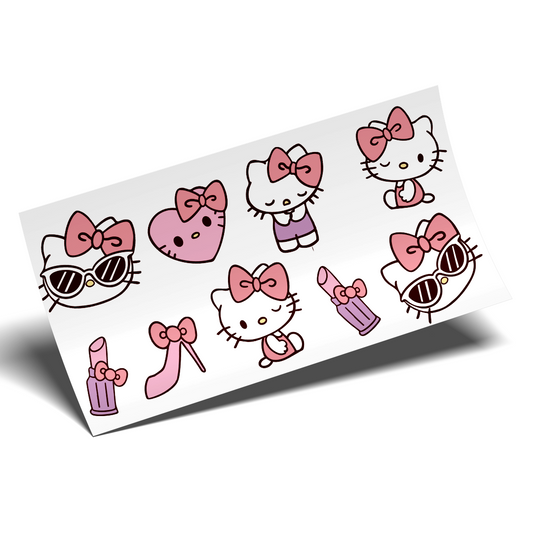 Cup Wrap Sticker UV DTF -  Coquette Items