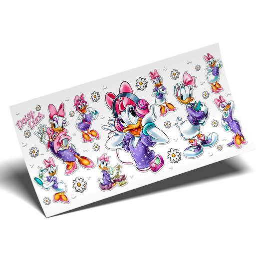 Cup Wrap UV DTF Stickers Wrap - Daisy Duck