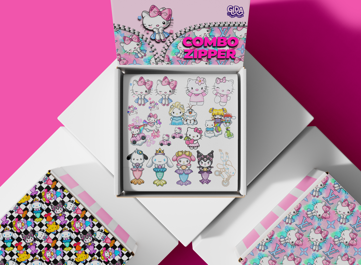 Combo Hello kitty Zipper tumblers - LIMITED QTY