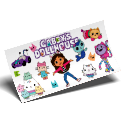 Cup Wrap Sticker UV DTF -  Gabby's Dollhouse