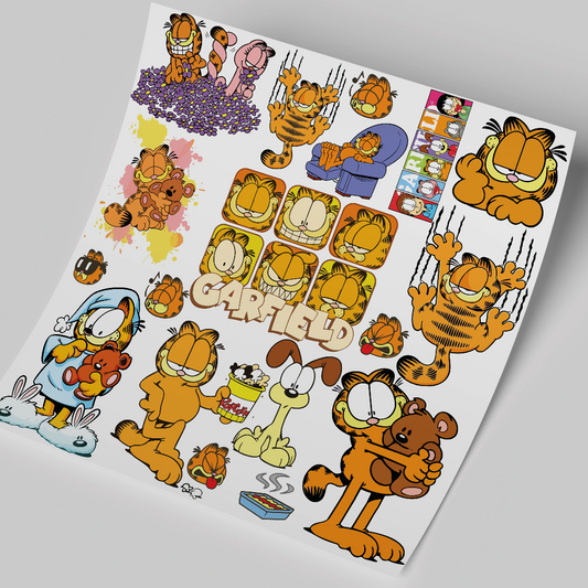 UV DTF Sheet - Garfield 10x10 inches