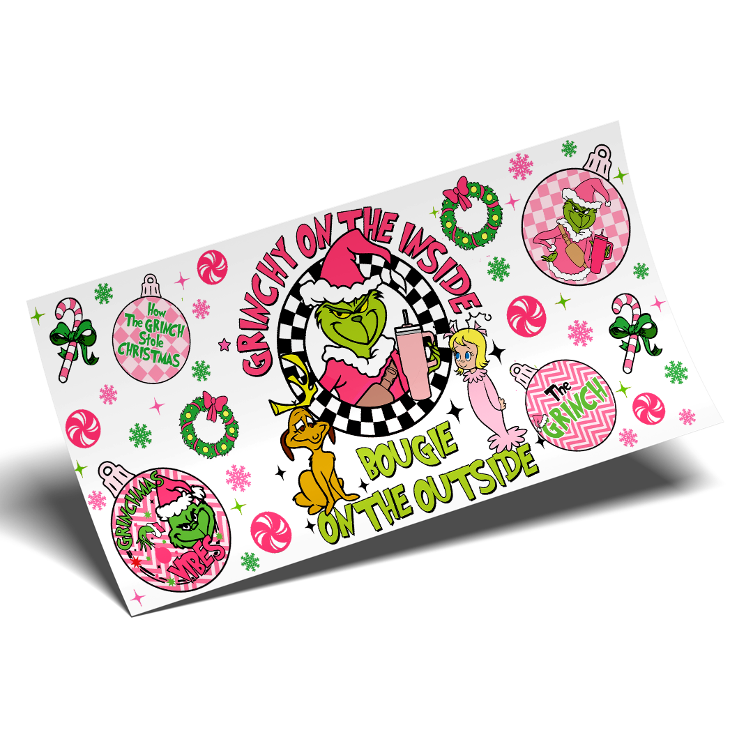 Cup Wrap Sticker  - UV DTF Grinch Stole Christmas