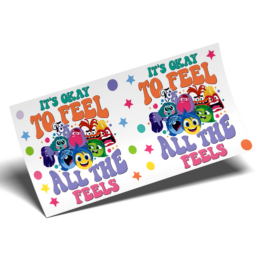 Cup Wrap UV DTF Stickers - Inside Out phrase