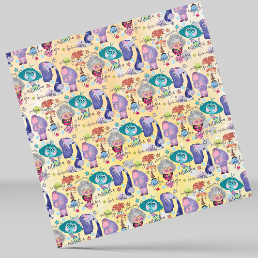 12x12 inches intensamente emociones hand painted Patterned Vinyl