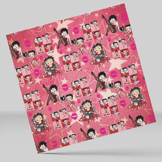 12x12 inches Betty Boop - Printed Permanent Vinyl
