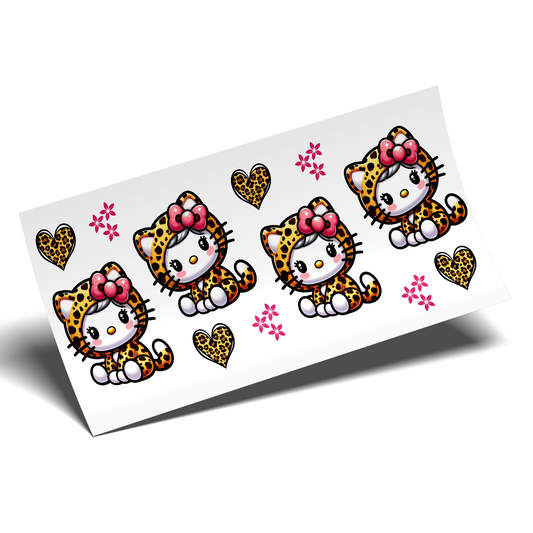 Cup Wrap Sticker  - UV DTF Kitty GRRRrrrrr