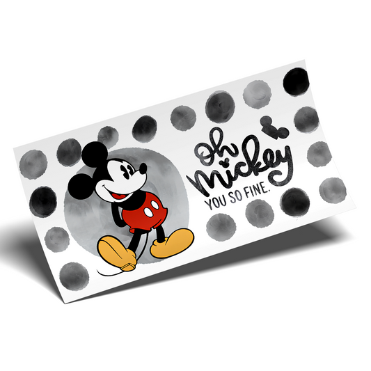 Cup Wrap Stickers UV DTF - Mickey  Dots