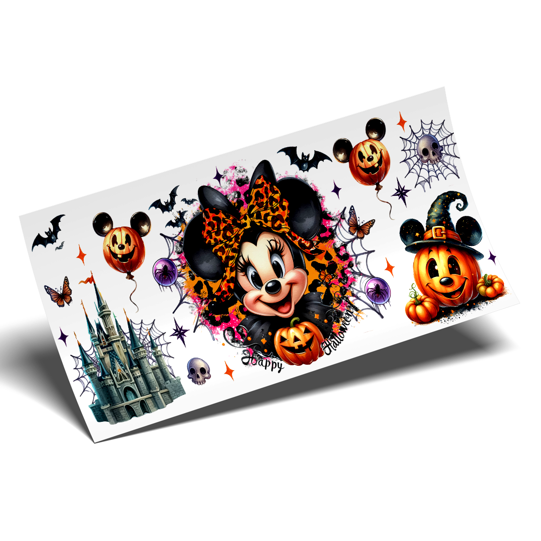 Cup Wrap Sticker  - UV DTF Minnie cute pumpkin