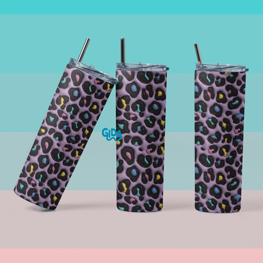 3D - ANIMAL PRINT Straight 20oz Tumbler wrap Vinyl