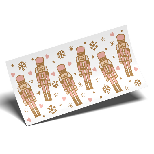 UV DTF - Pink Nutcracker Libbey cup Wrap