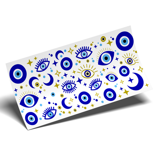 Cup Wrap Sticker  - UV DTF transfer the new Turkishh eyes