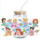 Cup Wrap Uv Dtf Sticker - Little Princess Libbey cup Wrap