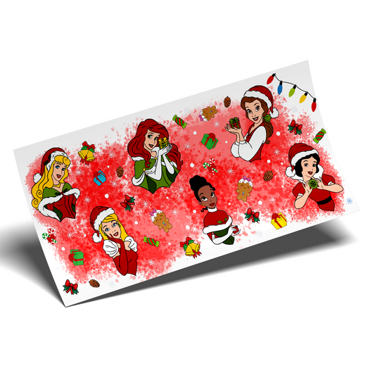 Cup Wrap Sticker  - UV DTF transfer Princess friends