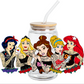UV DTF Stickers Wrap - Princess Rock and Roll Libbey cup Wrap - tattoo