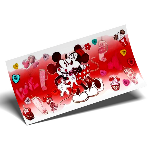 Cup Wrap Sticker  - UV DTF Xoxo Mickey only you candies