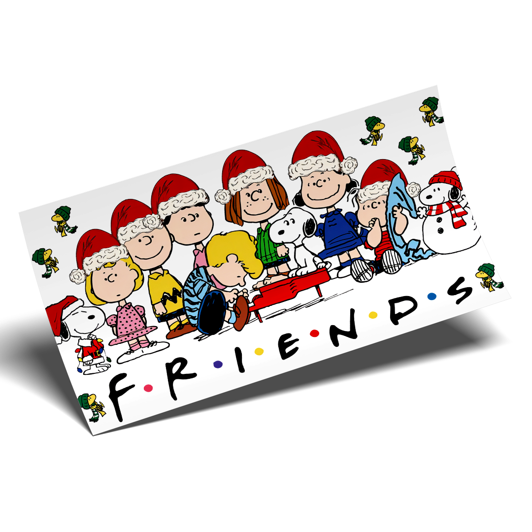 Cup wrap Stickers UV DTF - Snoopy friends