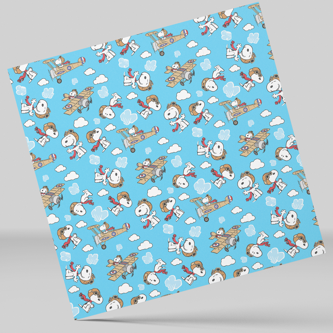 12x12 inches Snoopy Viajero Patterned Vinyl