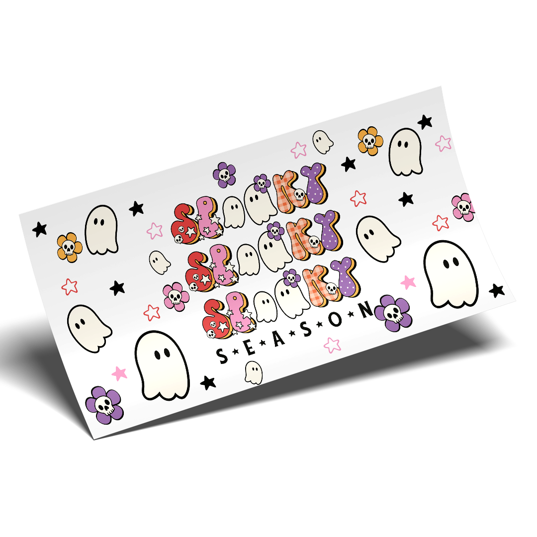 Cup Wrap Sticker UV DTF - Spooky