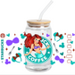Cup Wrap Uv Dtf Stickers -  Mermaid Logo Coffee Libbey cup Wrap
