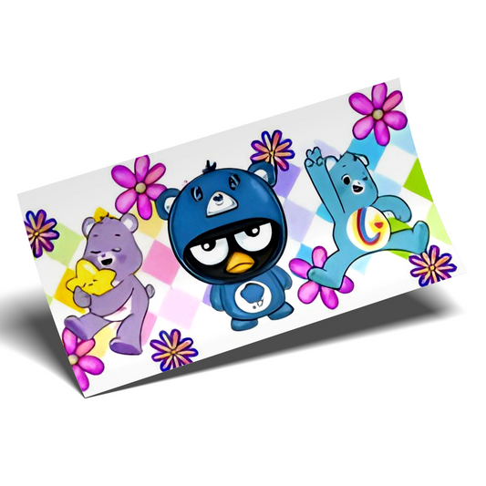 Cup Wrap Sticker UV DTF - Badtz-Maru and Bears