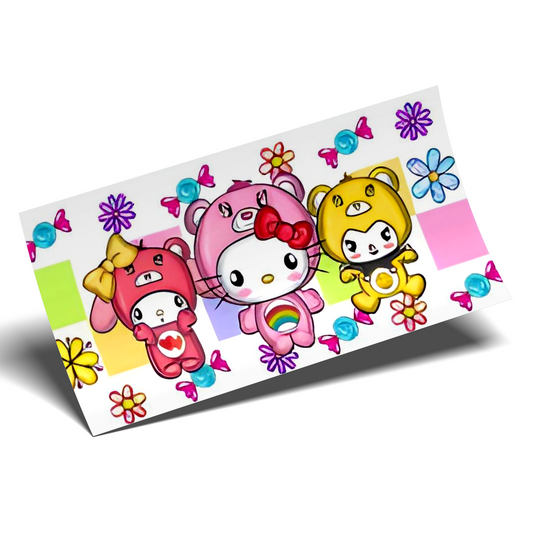 Cup Wrap Sticker UV DTF - Care Bears Sanrio's