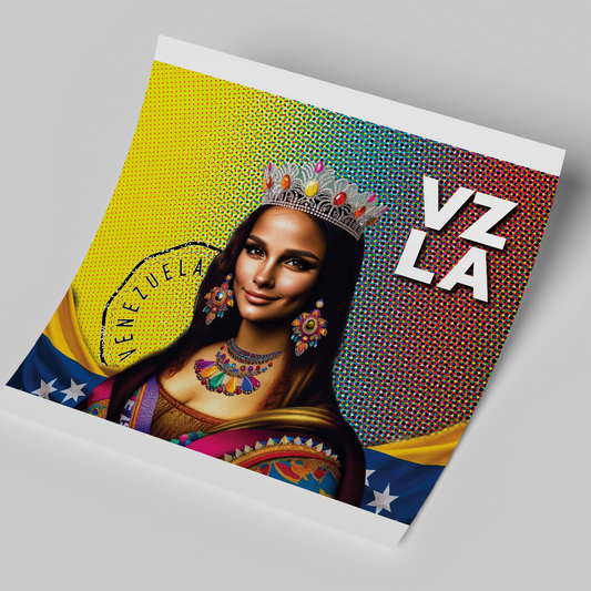 Mona Lisa Venezolana - 20oz Straight Tumbler wrap Printed Vinyl