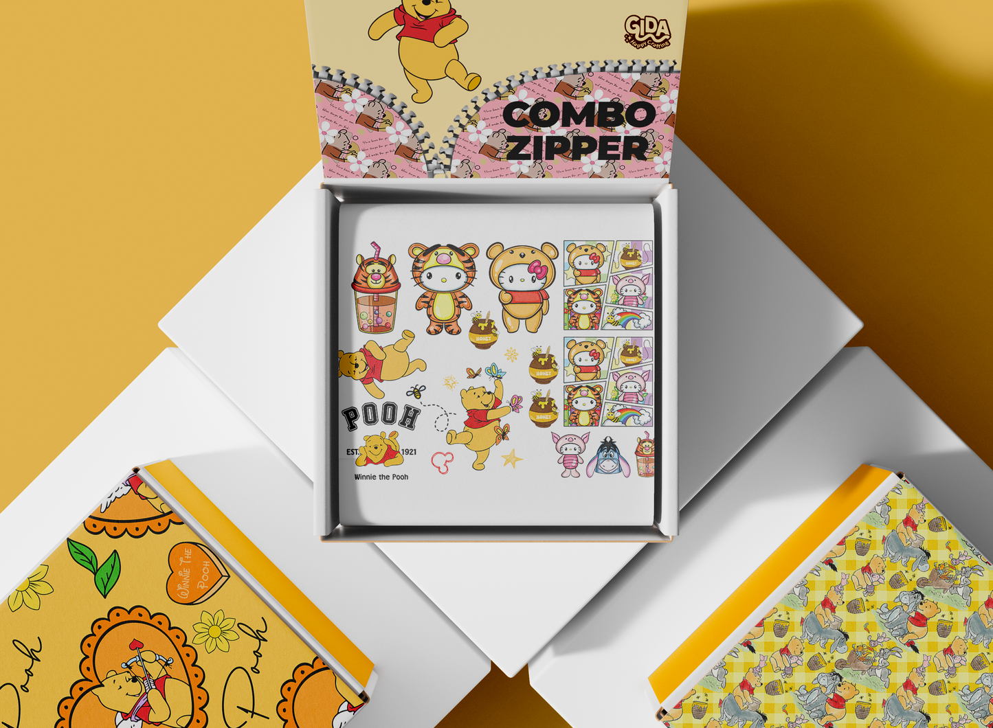 Combo Pooh Zipper tumblers - LIMITED QTY