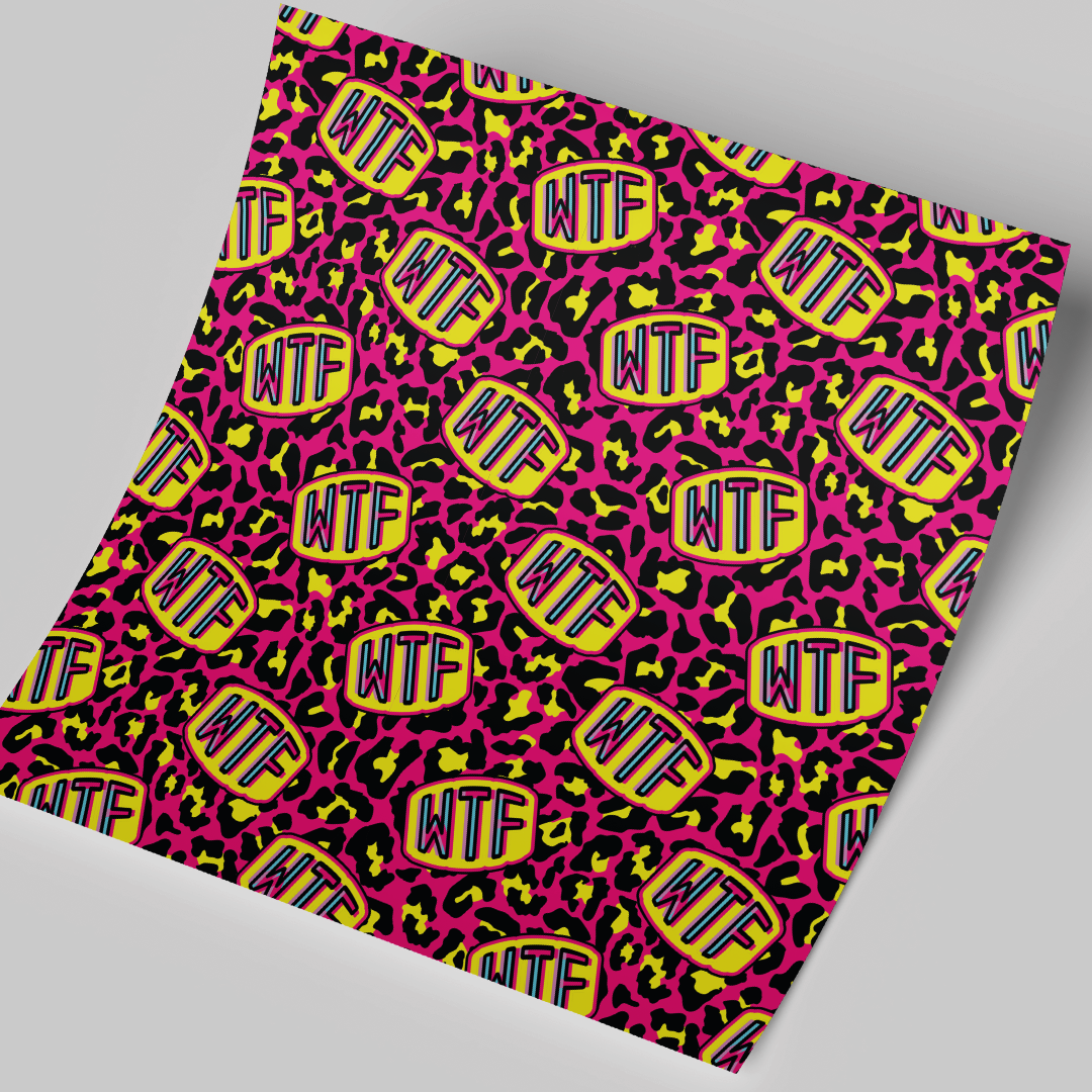 12x12" Permanent Printed Vinyl - WTF