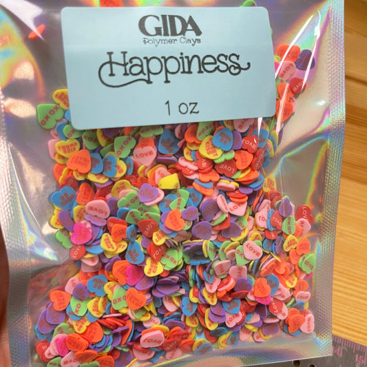 Happiness Polymer clay 1 oz - GIDA DESIGN 